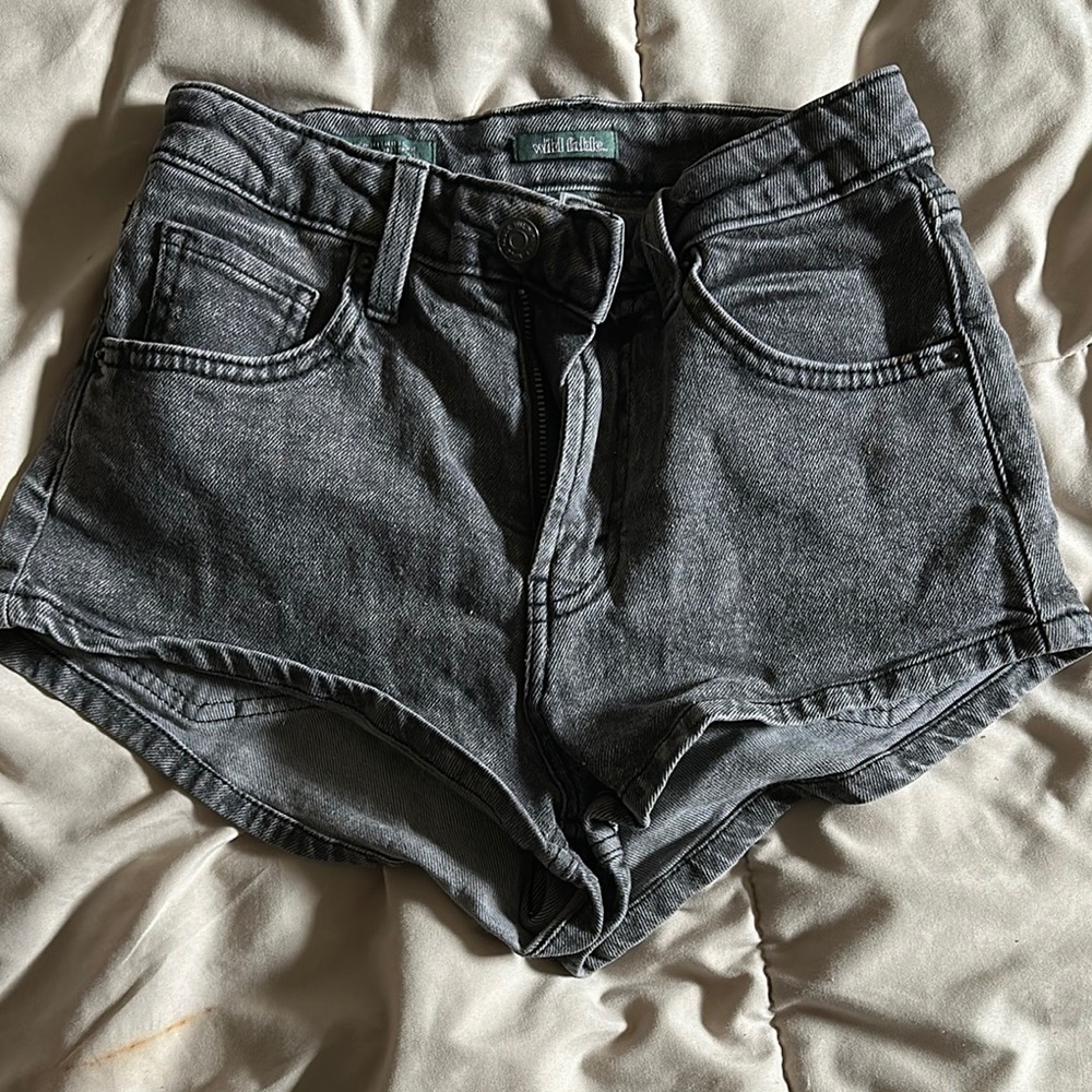 Wild Fable Washed Black Shorts